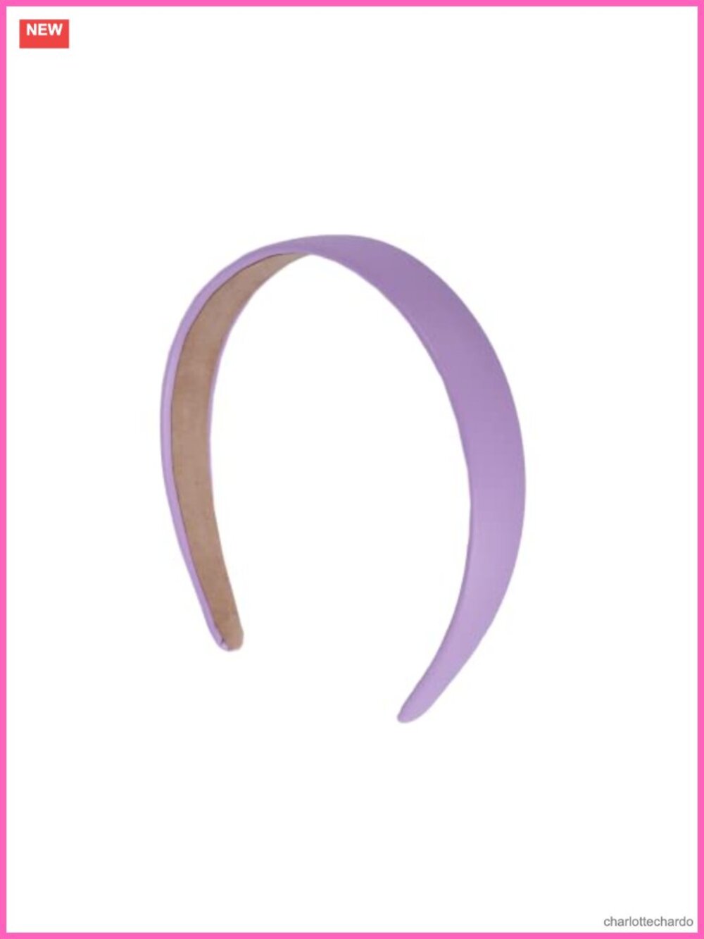 1 Inch Vegan Leather Headband No Teeth Non-Slip Lining for Everyday Wear